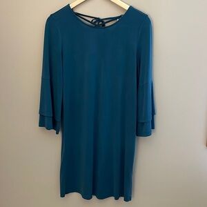 Pleione Shift Dress Teal Blue‎ Size S